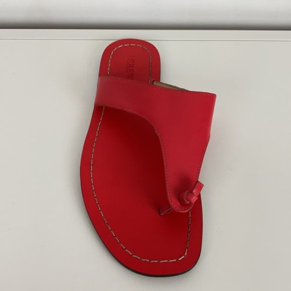 J.Crew 8 Poppy Pink Playa Thong Sandals - Picture 3 of 16